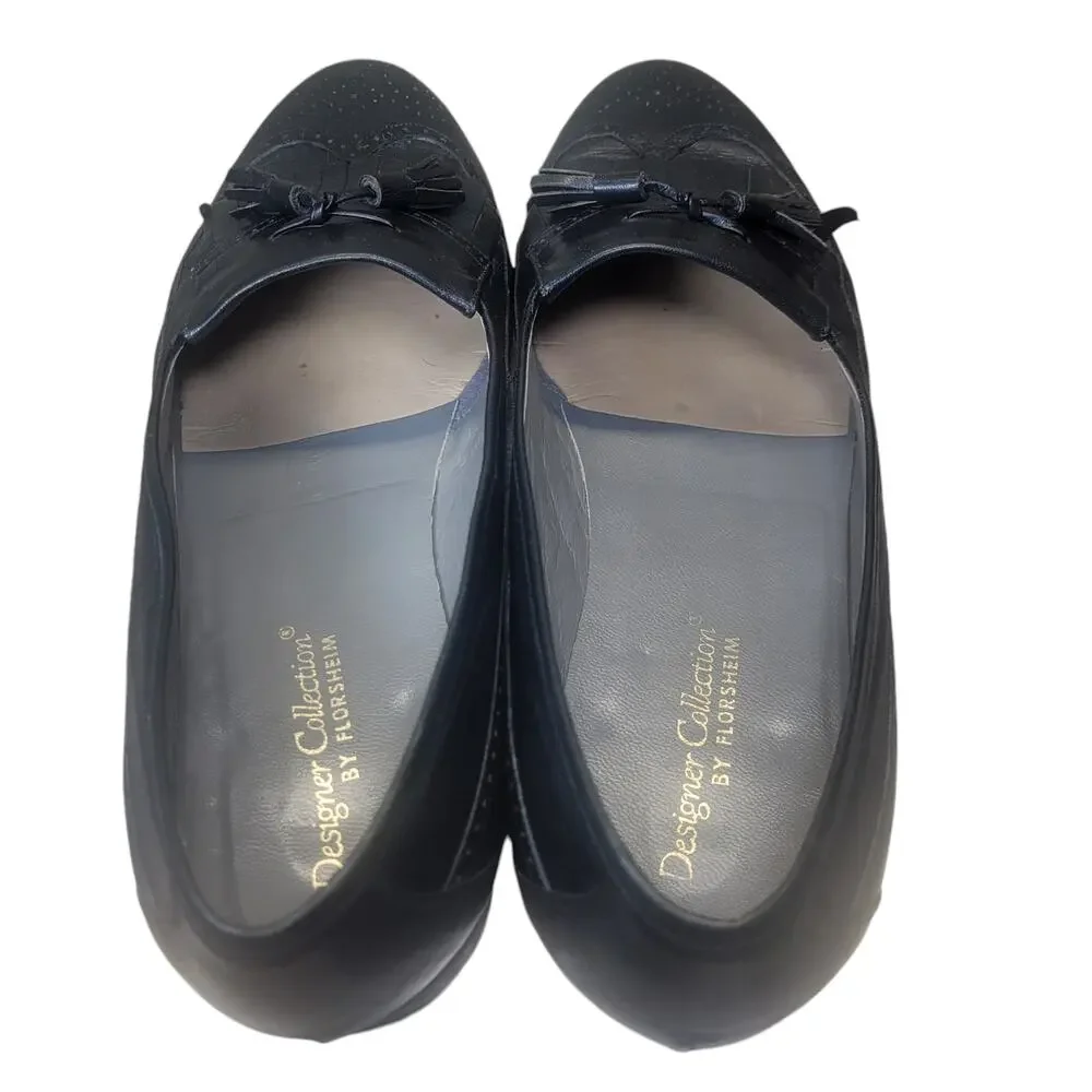 Designer Collection‎ by Florshein Blue Tassel Loafers Men's 10 Made In Spain